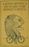 A woman without a man is like a fish without a bicycle